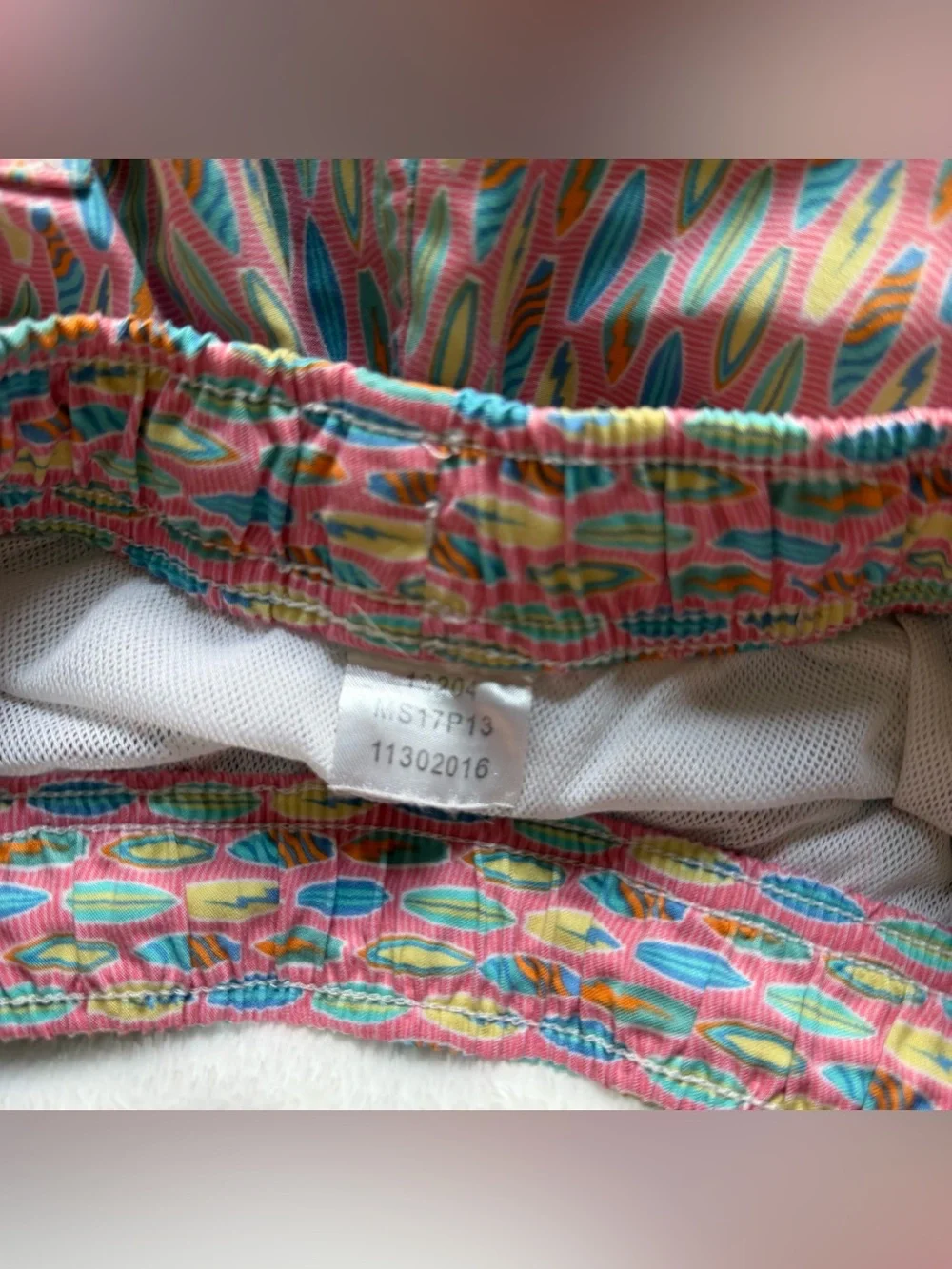 Peter Millar Surfboard Swim Trunks Pink
